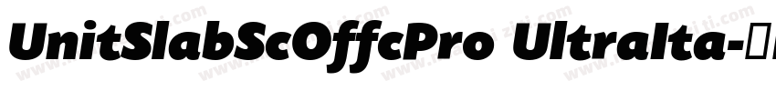 UnitSlabScOffcPro UltraIta字体转换